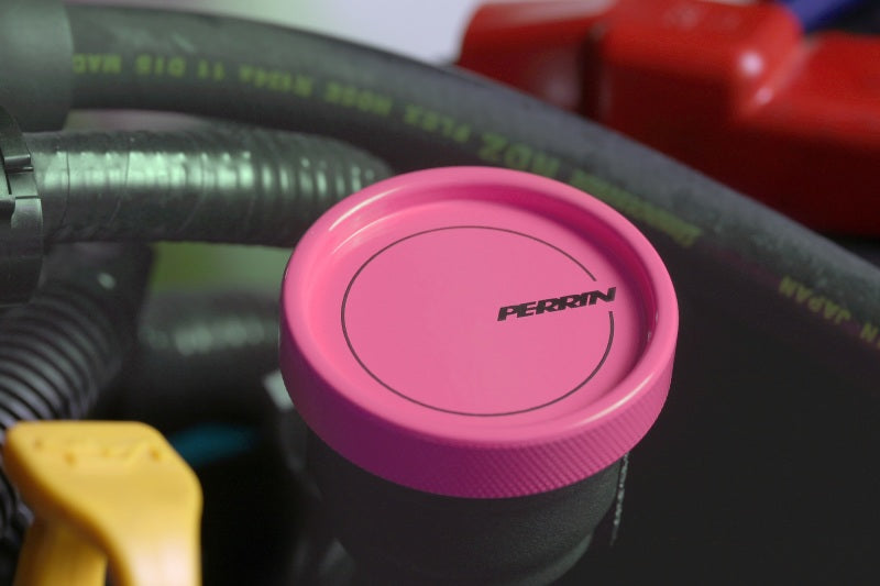 Load image into Gallery viewer, Perrin 02-21 Subaru WRX / 2022 BRZ &amp; GR86 / 04-21 STI / 00-18 Forester XT Oil Fill Cap - Hyper Pink
