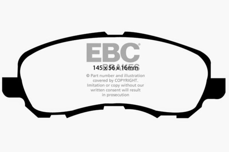 Load image into Gallery viewer, EBC 11-14 Chrysler 200 2.4 Yellowstuff Front Brake Pads
