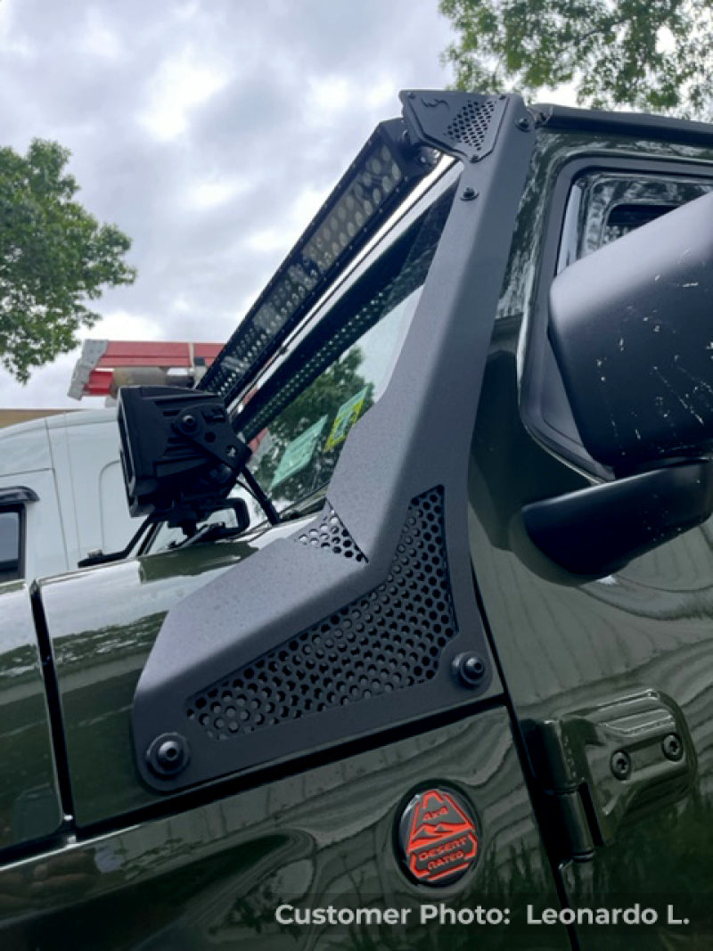Load image into Gallery viewer, Go Rhino 18-20 Jeep Wrangler JL/JLU/Gladiator JT XE Windshield Light Bar Mount - 50in Single Row
