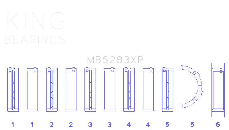 Load image into Gallery viewer, King Performance Main Race Bearing Set - Size 0.25mm
