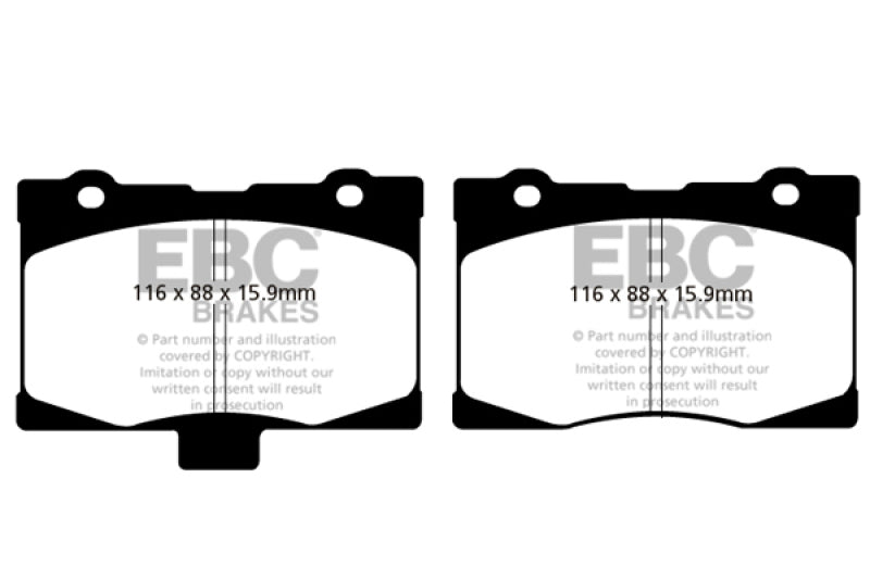 Load image into Gallery viewer, EBC 05-08 Acura RL 3.5 Redstuff Front Brake Pads
