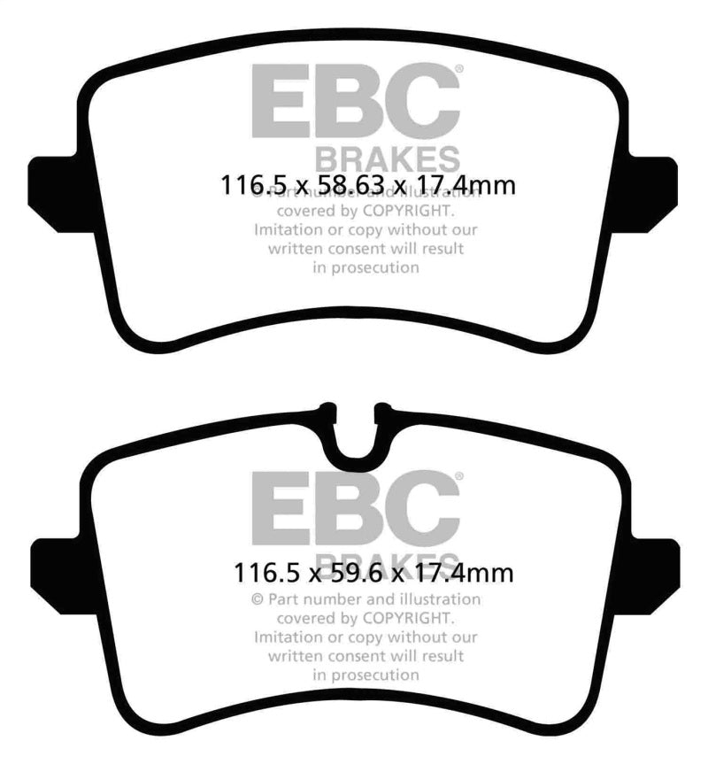 Load image into Gallery viewer, EBC 11 Audi A6 2.0 Turbo Redstuff Rear Brake Pads

