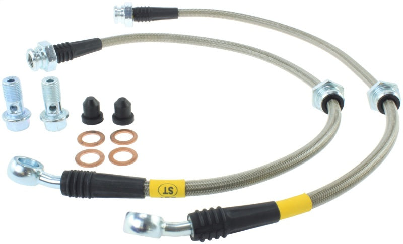 Load image into Gallery viewer, StopTech 00-06 Nissan Sentra Stainless Steel Front Brake Lines

