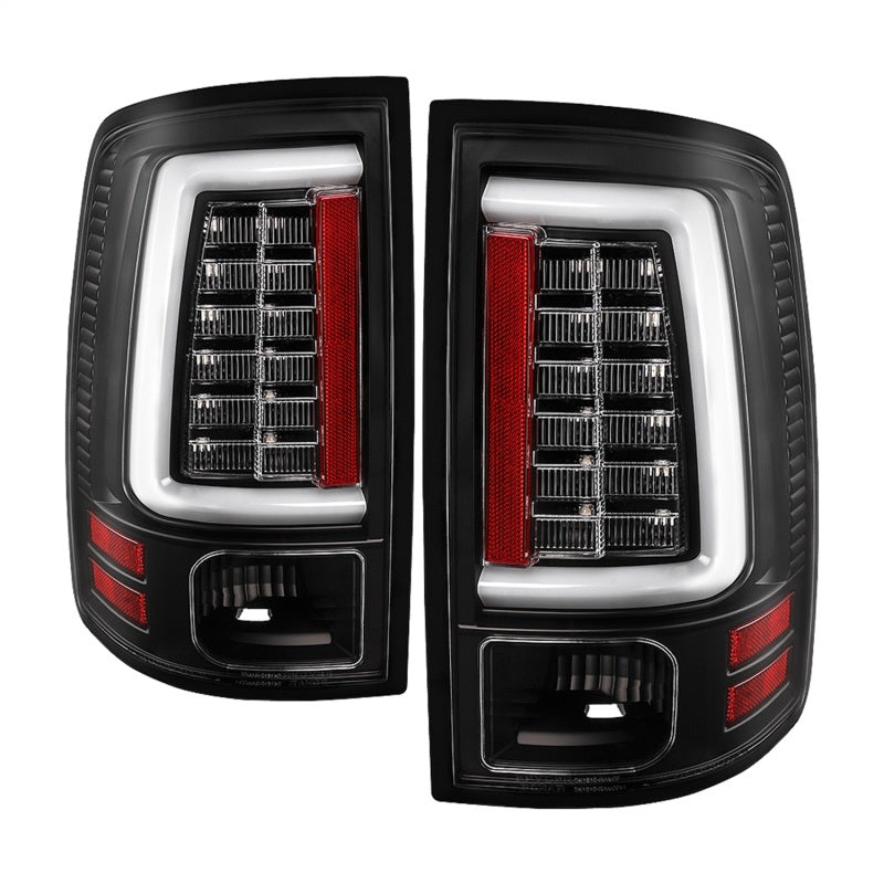 Load image into Gallery viewer, Spyder Dodge Ram 09-18 LED Tail Lights - All Black ALT-YD-DRAM09V2-LED-BKV2 (Incandescent Only)
