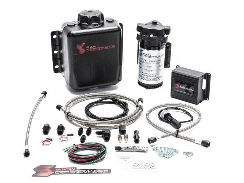 Load image into Gallery viewer, Snow Performance Stg 2 Boost Cooler Prog. Engine Mount Water Injection Kit (SS Braid Line &amp; 4AN)
