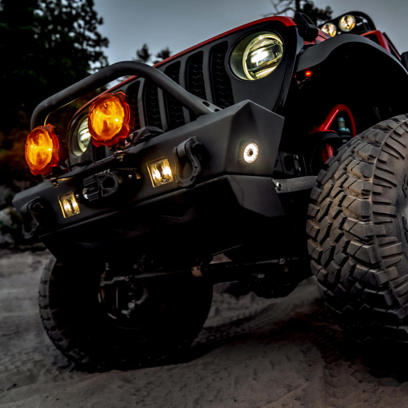 Load image into Gallery viewer, KC HiLiTES Cyclone V2 LED - Rock Light - 6-Light System - Clear - 5W Flood Beam
