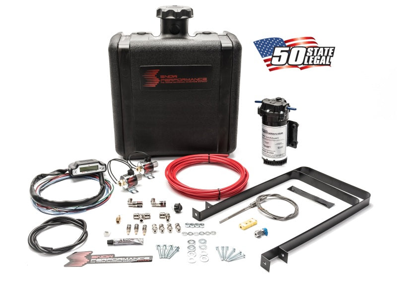 Load image into Gallery viewer, Snow Performance Stg 3 Boost Cooler Water Injection Kit TD (Red Hi-Temp Tubing and Quick Fittings)
