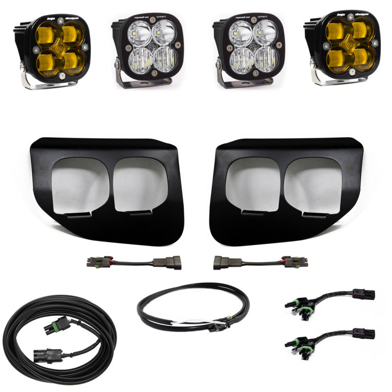 Load image into Gallery viewer, Baja Designs Ford Super Duty (20-On) Fog Lights FPK Amber SAE/Sport DC Baja Designs w/Upfitter
