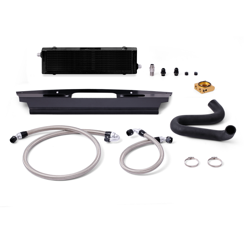 Load image into Gallery viewer, Mishimoto 2015+ Ford Mustang GT Thermostatic Oil Cooler Kit - Black
