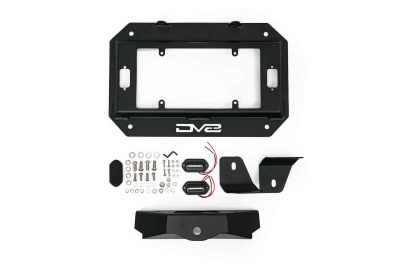 Load image into Gallery viewer, DV8 Offroad 18-22 Jeep Wrangler JL Spare Tire Delete Kit w/Light Mounts
