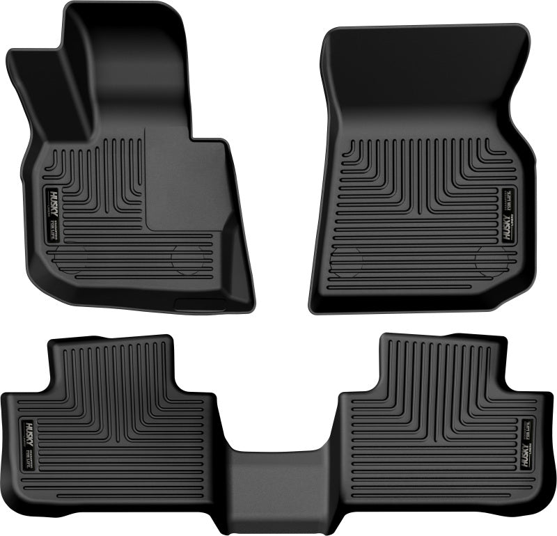 Load image into Gallery viewer, Husky Liners 18-23 BMW X3 Weatherbeater Black Front &amp; 2nd Seat Floor Liners
