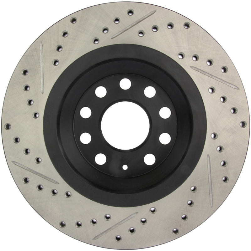 Load image into Gallery viewer, StopTech 09 VW Passat CC / 06-09 Passat Slotted &amp; Drilled Left Rear Rotor
