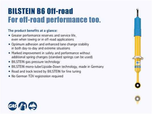 Bilstein 4600 Series 2014 Dodge Ram 2500 Rear 46mm Monotube Shock Absorber - Fuel Injector Connection