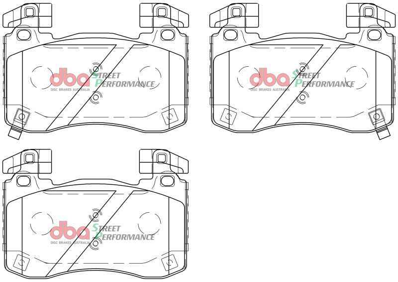 Load image into Gallery viewer, DBA 2018+ Kia Stinger V6 Twin Turbo SP Performance Front Brake Pads
