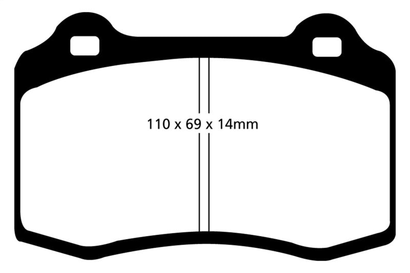 Load image into Gallery viewer, EBC 96-00 Lotus Esprit Turbo 2.0 Turbo GT3 Bluestuff Front Brake Pads
