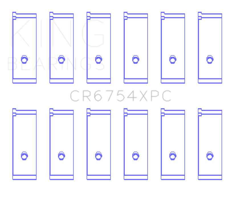 Load image into Gallery viewer, King Toyota2JZGE/2JZGTE 3.0L (Size STD) pMaxKote Performance Rod Bearing Set
