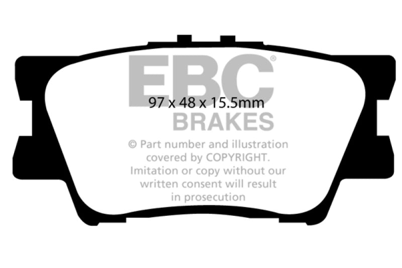 Load image into Gallery viewer, EBC 13+ Lexus ES300h 2.5 Hybrid Ultimax2 Rear Brake Pads
