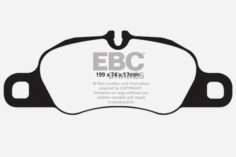 Load image into Gallery viewer, EBC 09-12 Porsche 911 (997) (Cast Iron Rotor only) 3.6 Carrera 2 Yellowstuff Front Brake Pads
