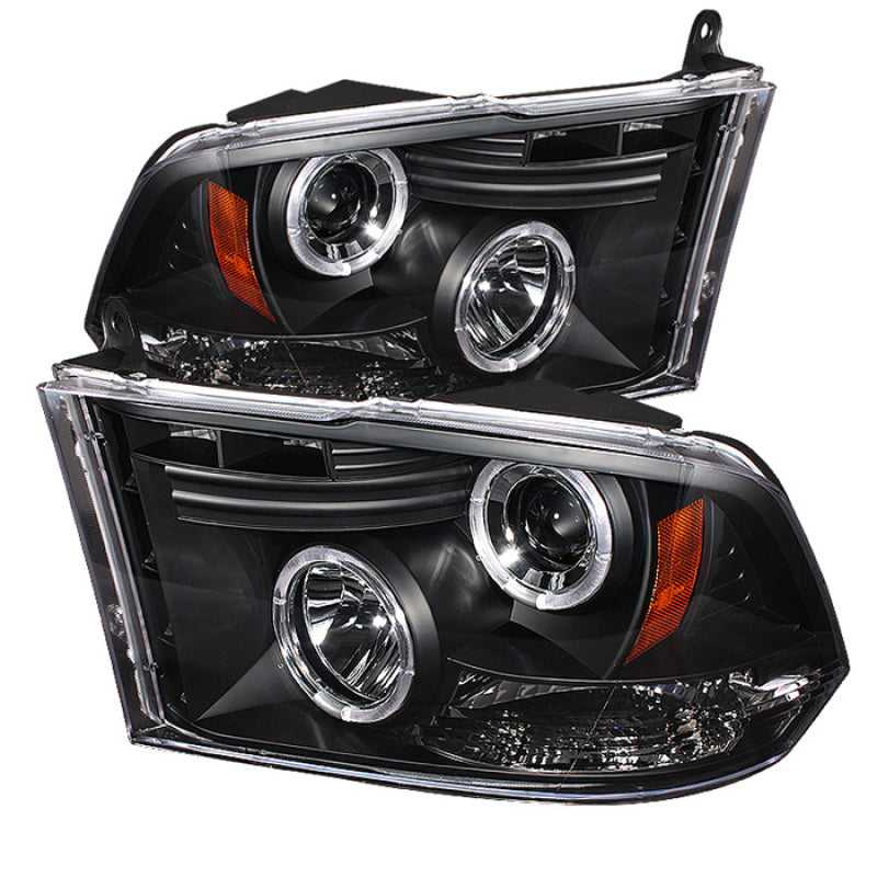 Load image into Gallery viewer, Spyder Dodge Ram 1500 09-14 10-14 Projector Headlights Halogen- LED Halo LED - Blk PRO-YD-DR09-HL-BK
