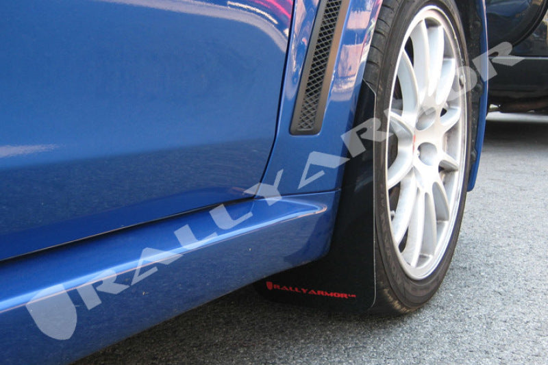 Load image into Gallery viewer, Rally Armor 08-17 Mitsubishi EVO X Black UR Mud Flap w/ Red Logo
