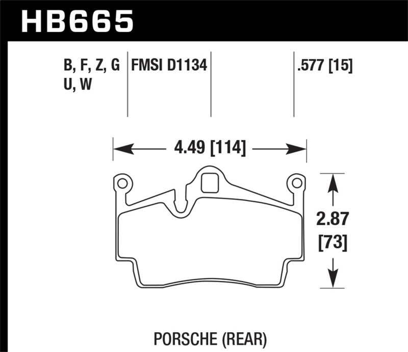 Load image into Gallery viewer, Hawk 13-16 Porsche 911 Rear HPS 5.0 Brake Pads

