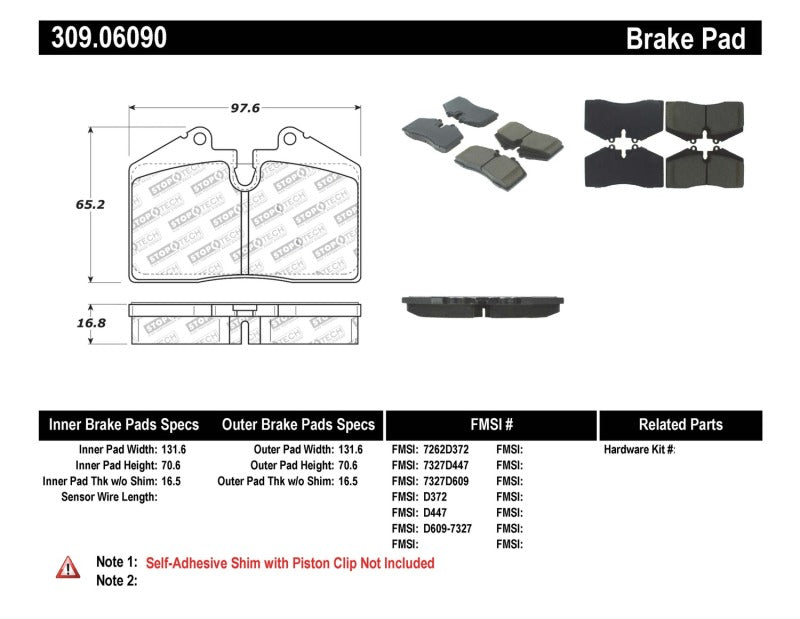 Load image into Gallery viewer, StopTech Performance ST-40 4 Piston Front Caliper Brake Pads

