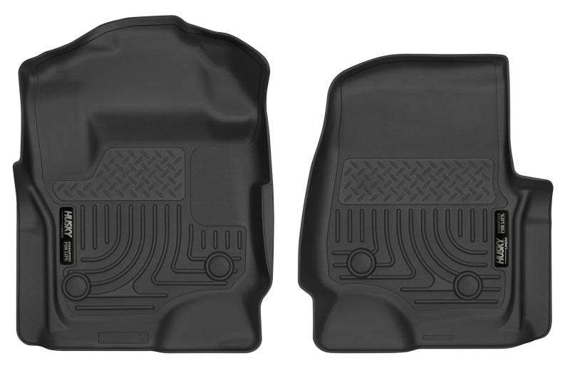 Load image into Gallery viewer, Husky Liners 2017 Ford F250 Crew Cab Vinyl X-Act Contour Black Floor Liners
