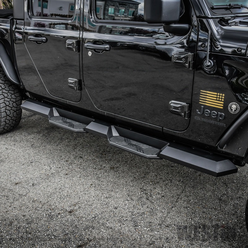 Load image into Gallery viewer, Westin 2020 Jeep Gladiator HDX Xtreme Nerf Step Bars - Textured Black
