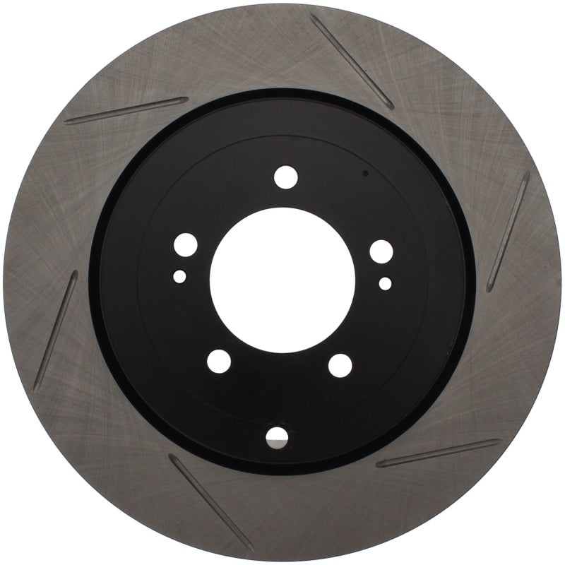 Load image into Gallery viewer, StopTech Power Slot 08-09 Evo 10 Slotted Left Rear Rotor
