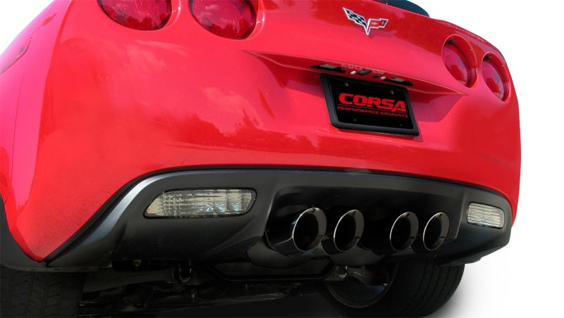 Load image into Gallery viewer, Corsa 06-13 Chevrolet Corvette C6 Z06 7.0L V8 Black Sport Axle-Back Exhaust
