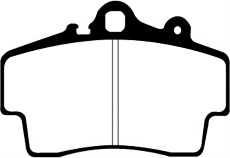 Load image into Gallery viewer, EBC 97-99 Porsche Boxster (Cast Iron Rotors only) 2.5 Redstuff Front Brake Pads
