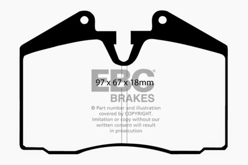 Load image into Gallery viewer, EBC 89-95 Ferrari 348 3.4 Redstuff Front/Rear Brake Pads (Axle Set Only)
