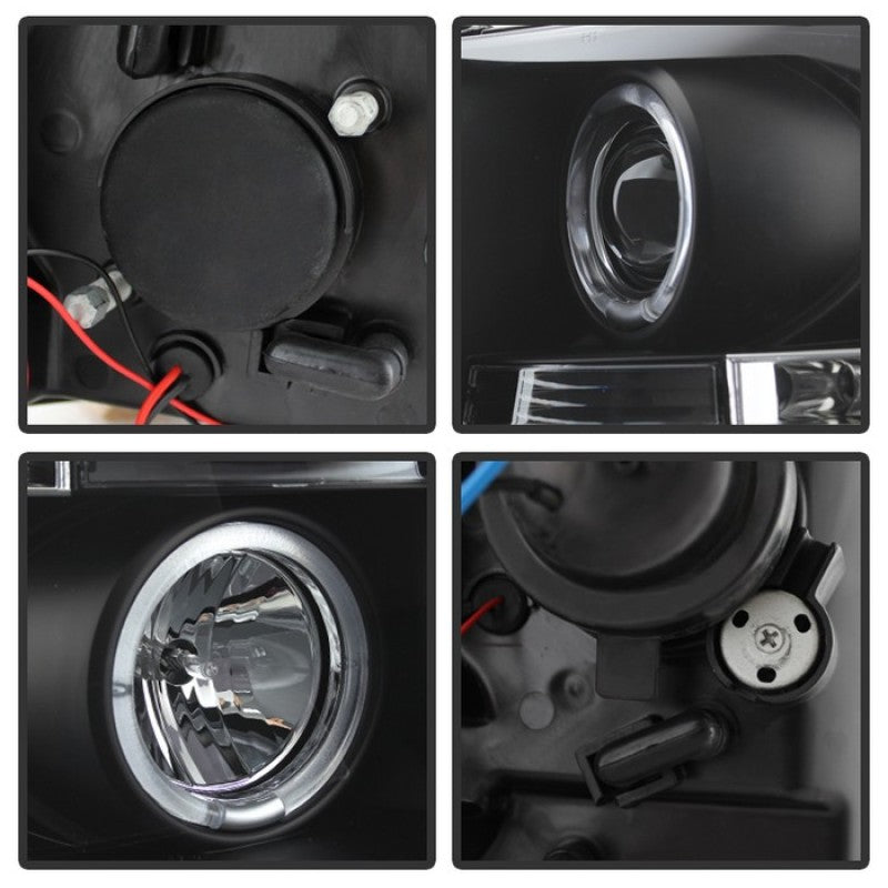 Load image into Gallery viewer, Spyder Chevy Silverado 1500 07-13 Projector Headlights LED Halo LED Blk PRO-YD-CS07-HL-BK
