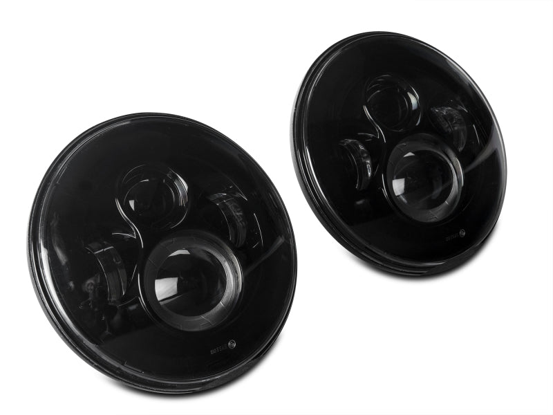 Load image into Gallery viewer, Raxiom 97-18 Jeep Wrangler TJ/JK Axial Series LED Daymaker Headlights- Black Housing (Clear Lens)
