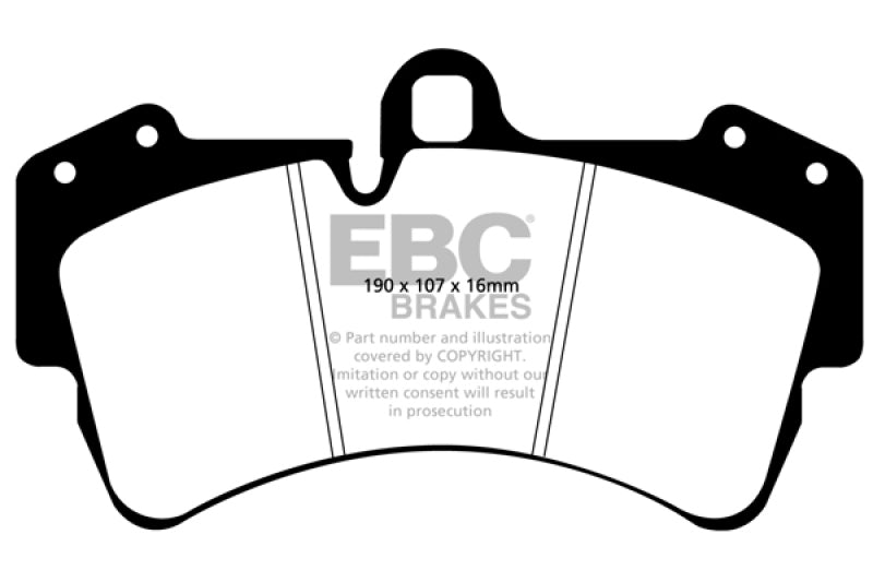 Load image into Gallery viewer, EBC 11-15 Audi Q7 3.0 Supercharged Yellowstuff Front Brake Pads
