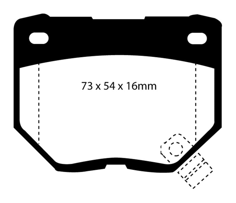 Load image into Gallery viewer, EBC 89-95 Nissan Skyline (R32) 2.6 Twin Turbo GT-R Bluestuff Rear Brake Pads
