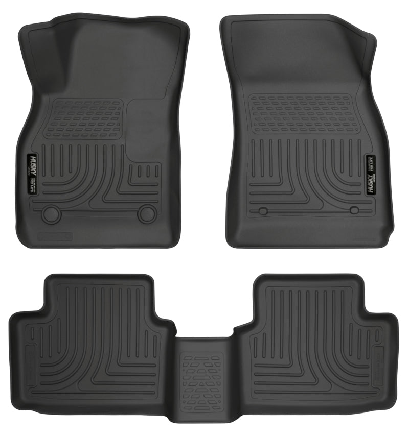 Load image into Gallery viewer, Husky Liners 13 Chevy Malibu WeatherBeater Black Front &amp; 2nd Seat Floor Liners
