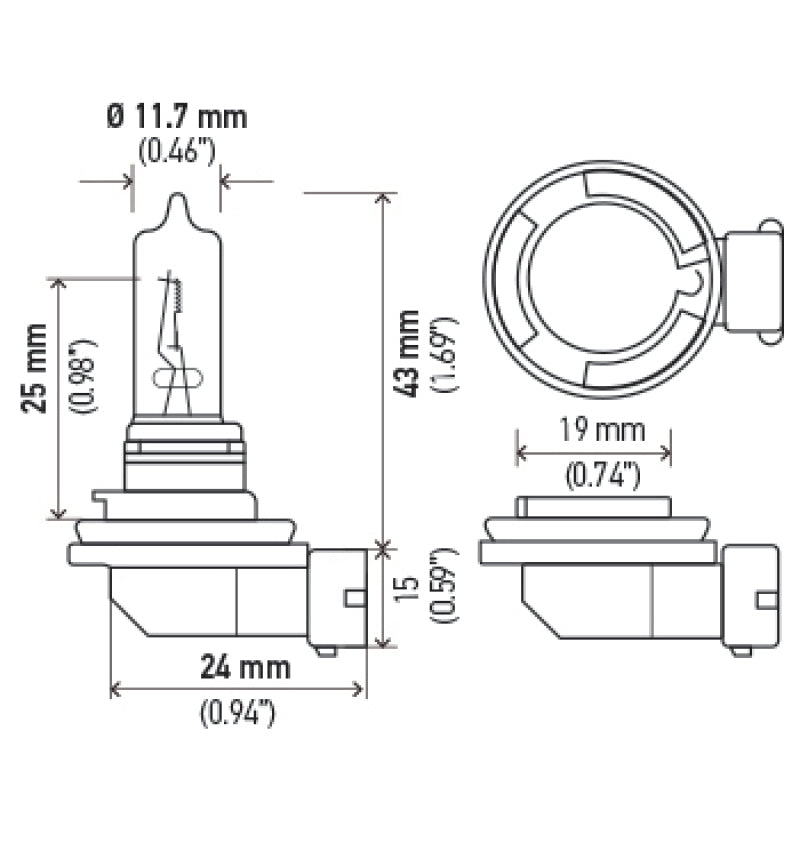 Load image into Gallery viewer, Hella Optilux H9 12V/100W XB Xenon White Bulb (pair)
