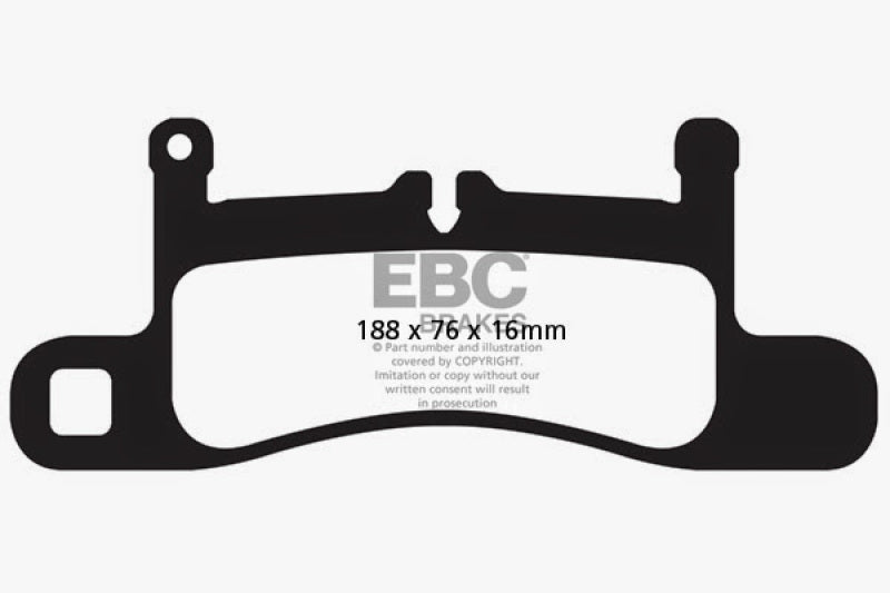 Load image into Gallery viewer, EBC 12-15 Porsche 911 (991) (Cast Iron Rotor only) 3.4 Carrera Redstuff Rear Brake Pads
