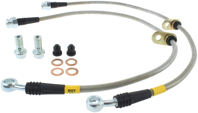 Load image into Gallery viewer, StopTech 02-06 Acura RSX Front SS Brake Lines

