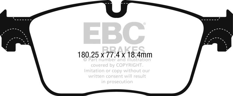Load image into Gallery viewer, EBC 15-17 Jaguar XF 3.0L Redstuff Front Brake Pads
