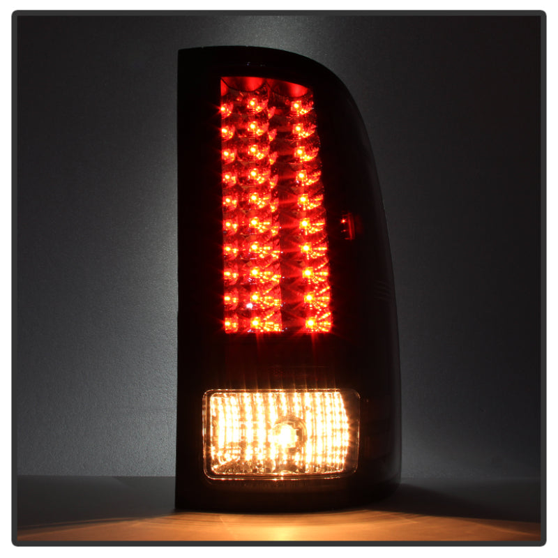 Load image into Gallery viewer, Spyder GMC Sierra 07-13 (Not 3500 Dually 4 Rear Wheels)LED Tail Lights Blk Smke ALT-YD-GS07-LED-BSM
