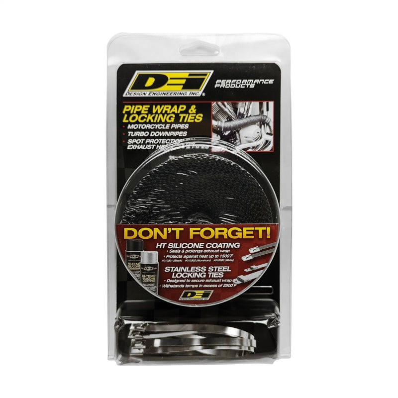 Load image into Gallery viewer, DEI Exhaust Wrap Kit - Pipe Wrap and Locking Tie - Black
