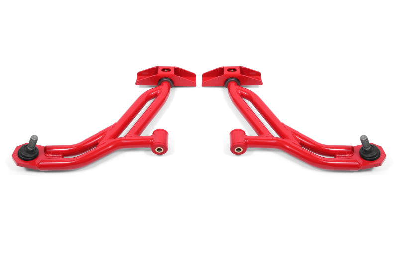 Load image into Gallery viewer, BMR 10-14 Ford Mustang / Shelby GT500 Non-Adj. Lower A-Arms (Poly/Delrin) - Red
