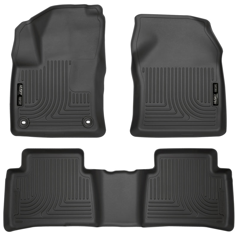 Load image into Gallery viewer, Husky Liners 2016 Toyota Prius Weatherbeater Black Front &amp; 2nd Seat Floor Liners (Footwell Coverage)
