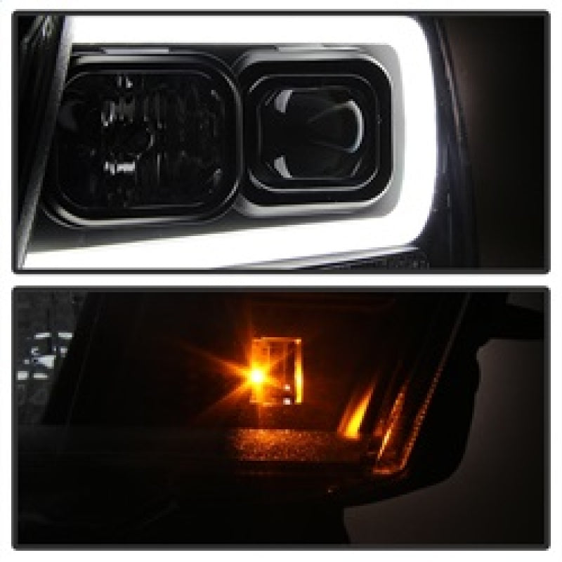 Load image into Gallery viewer, Spyder 07-14 Chevy Suburban/1500/2500/Tahoe V2 Projector Headlights Blk PRO-YD-CSUB07V2-DRL-BK
