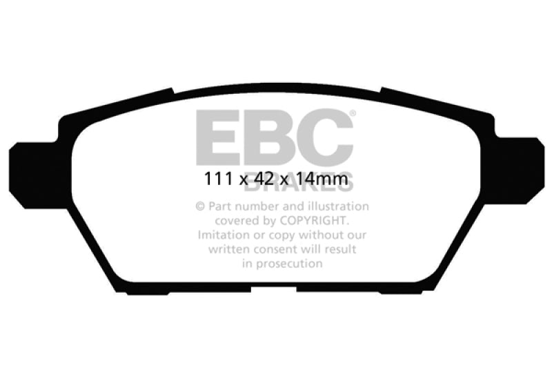 Load image into Gallery viewer, EBC 06-09 Ford Fusion 2.3 Redstuff Rear Brake Pads
