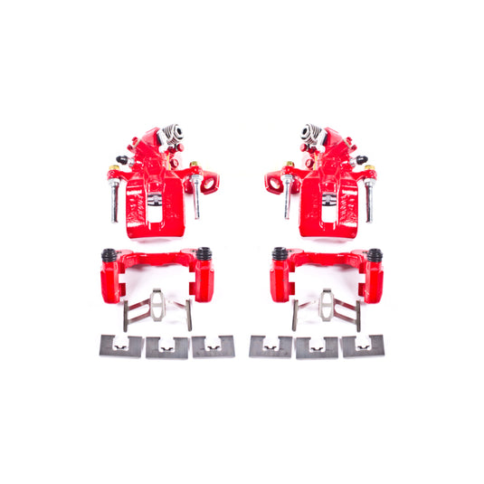 Power Stop 06-11 Acura CSX Rear Red Calipers w/Brackets - Pair